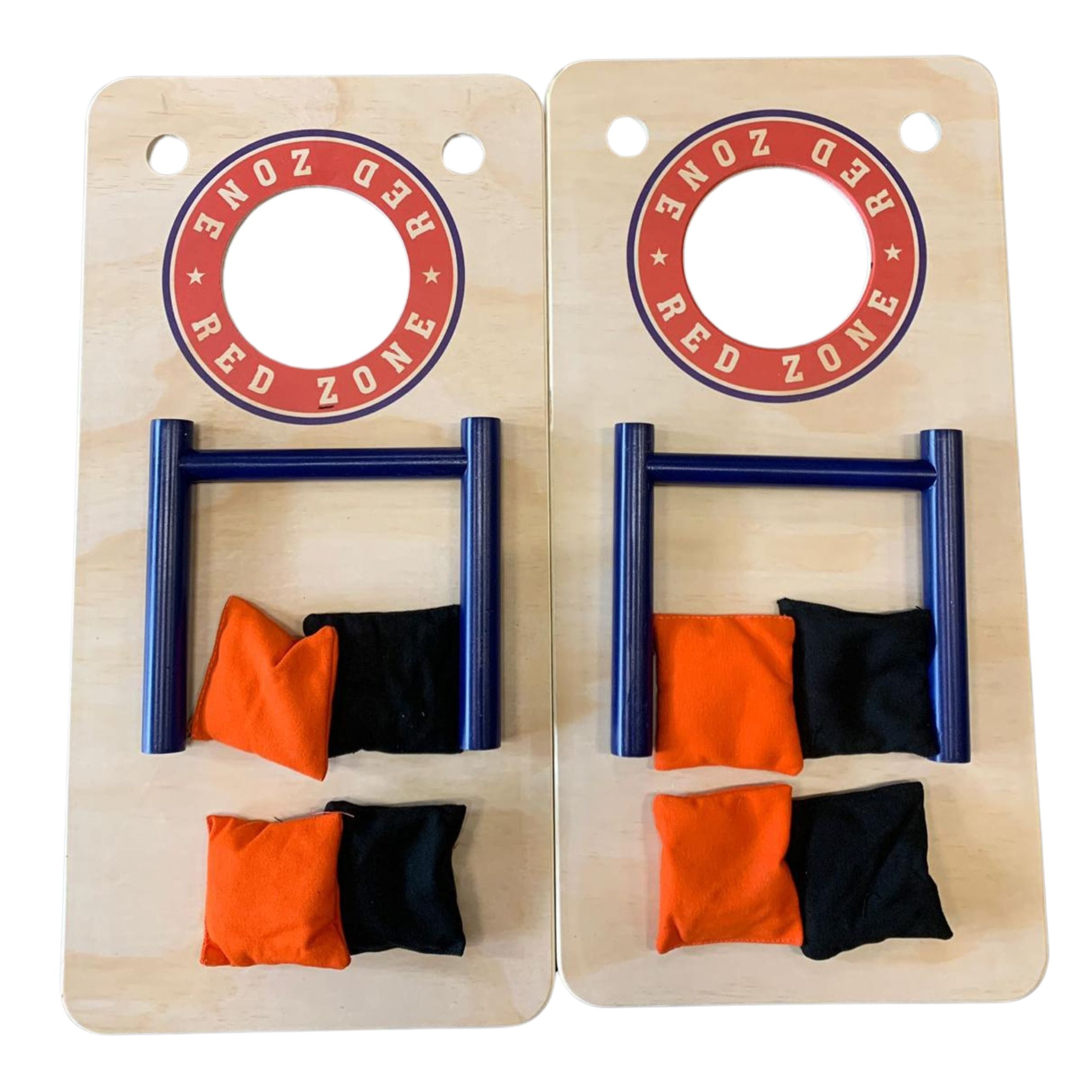 Cornhole Mini Set - Red Zone Style (60x30cm) Cornhole Set Wicked Wood Games