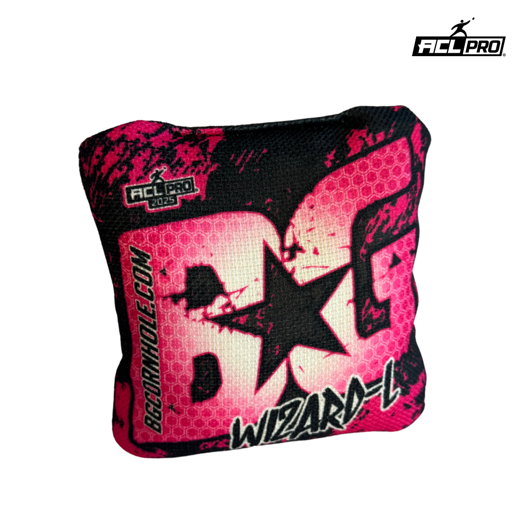BG Wizard 2025 - ACL Pro - 1x4 Cornhole Bags Cornhole Bags BG Cornhole Wizard L - Pink