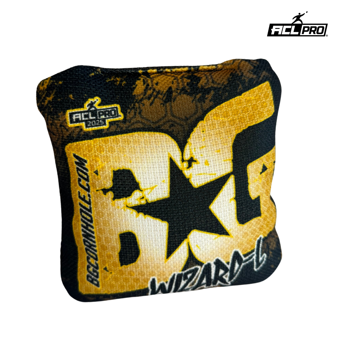 BG Wizard 2025 - ACL Pro - 1x4 Cornhole Bags Cornhole Bags BG Cornhole Wizard L - Yellow