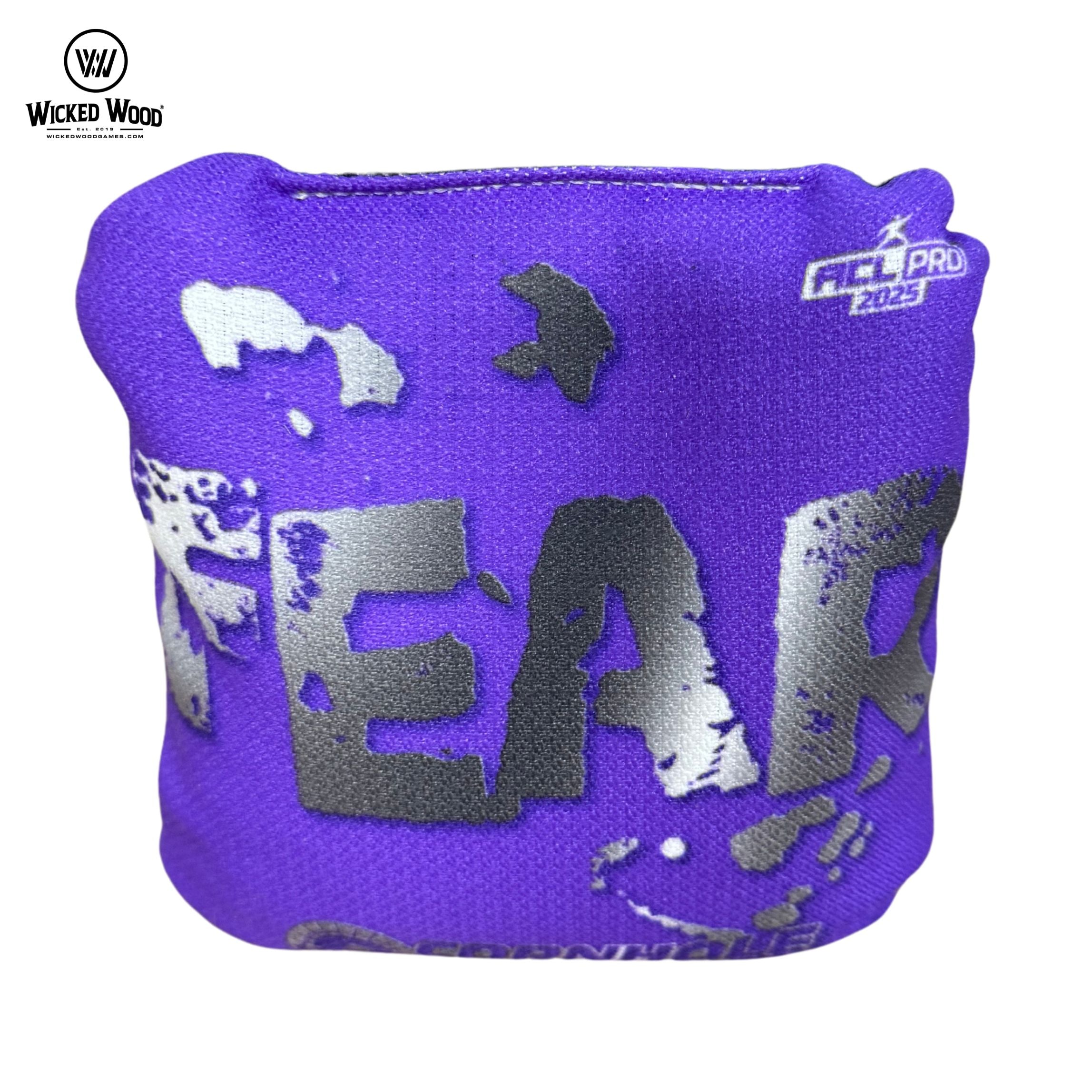 Cornhole Coastal - Fear 2025 - 1x4 Cornhole Bags (Copy) Cornhole Bags Coastal Purple Metallic