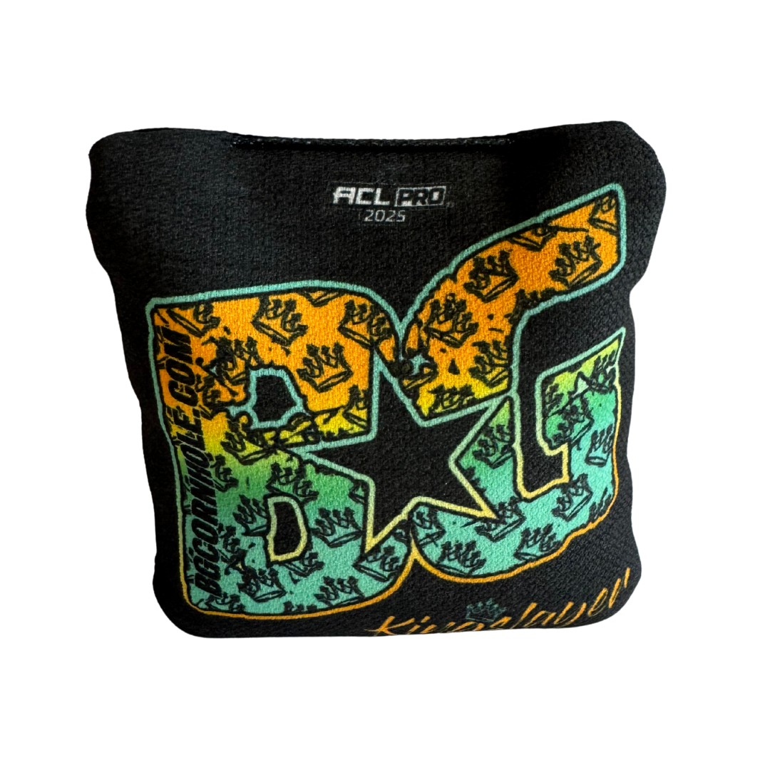 BG Kingslayer - ACL Pro 2025 - 1x4 Cornhole Bags Cornhole Bags BG Cornhole Black - Green - Yellow