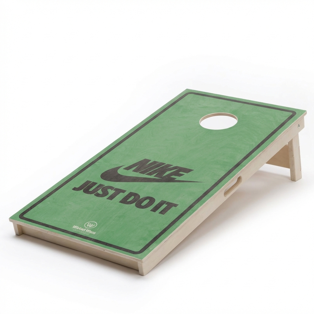 Cornhole Set met Eigen Design - Enkel Board Cornhole sets Wicked Wood Games