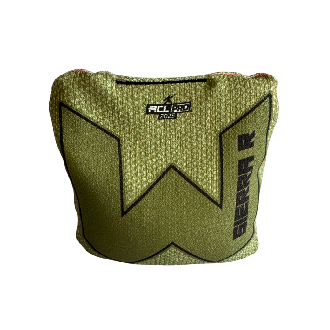 WTF - Sierra - ACL Pro Bags - 2025 Cornhole Bags Wicked Wood Games R-Olive