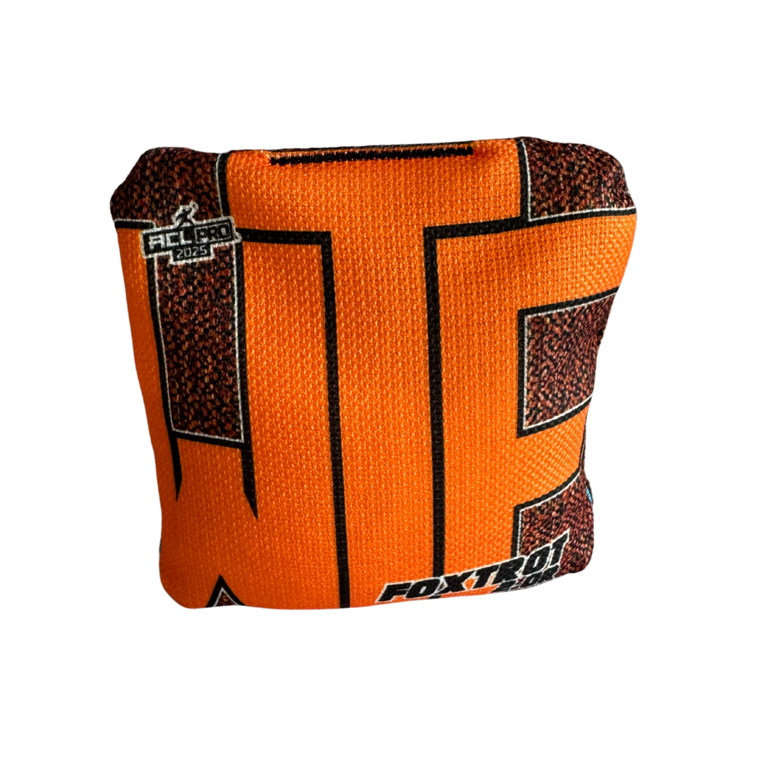 WTF - Foxtrot - ACL Pro Bags - 2025 Cornhole Bags Wicked Wood Games Orange 2.0R