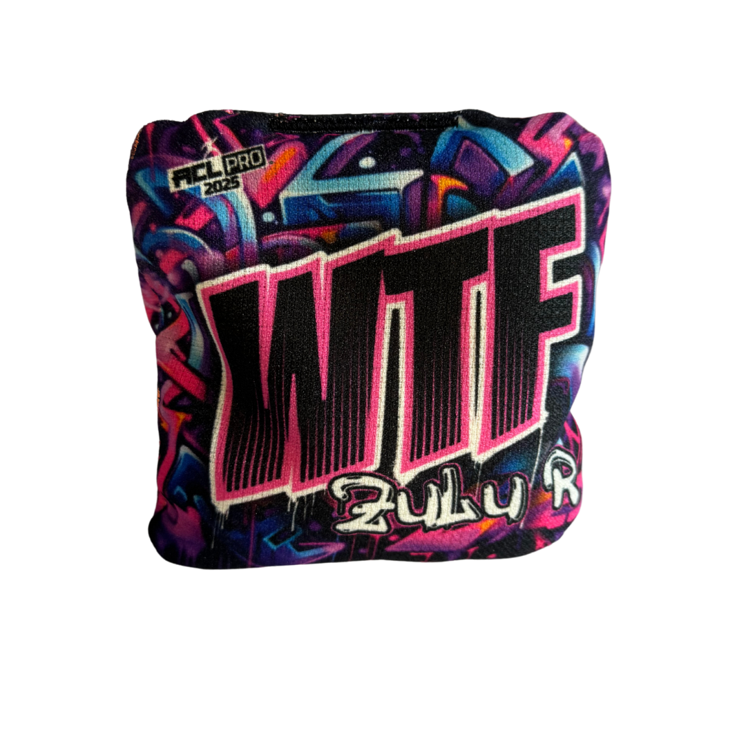 WTF - Zulu - ACL Pro Bags - 2025 Cornhole Bags Wicked Wood Games Pink-R