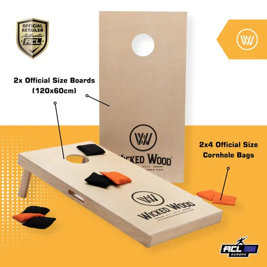 Cornhole Set - 120x60 - Wicked Wood Design Cornhole sets Wicked Wood Games
