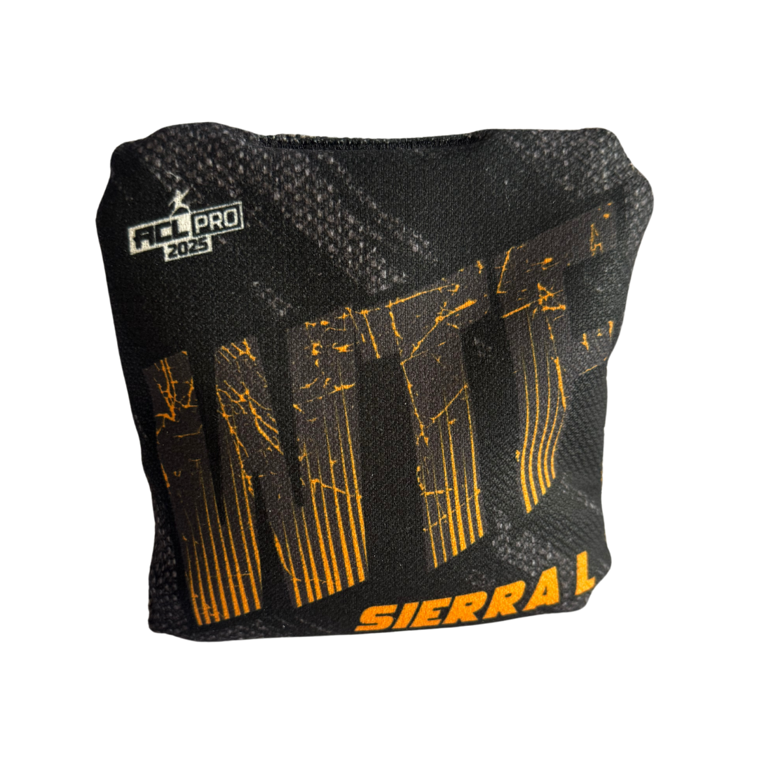 WTF - Sierra - ACL Pro Bags - 2025 Cornhole Bags Wicked Wood Games L-Orange-Black
