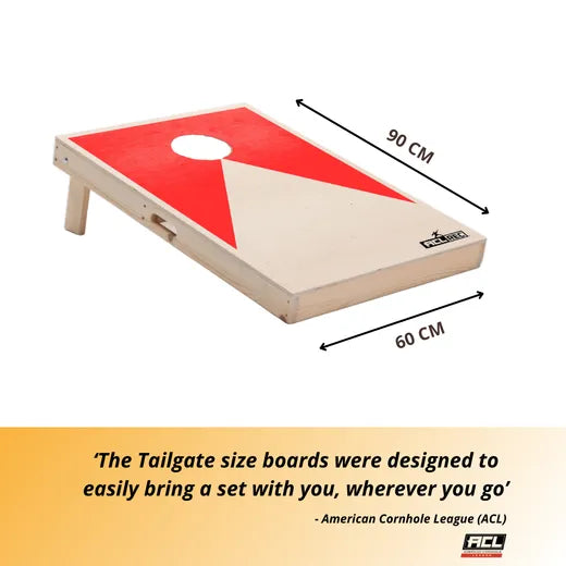 Cornhole Set - 90x60 - Red Cornhole sets Wicked Wood Games