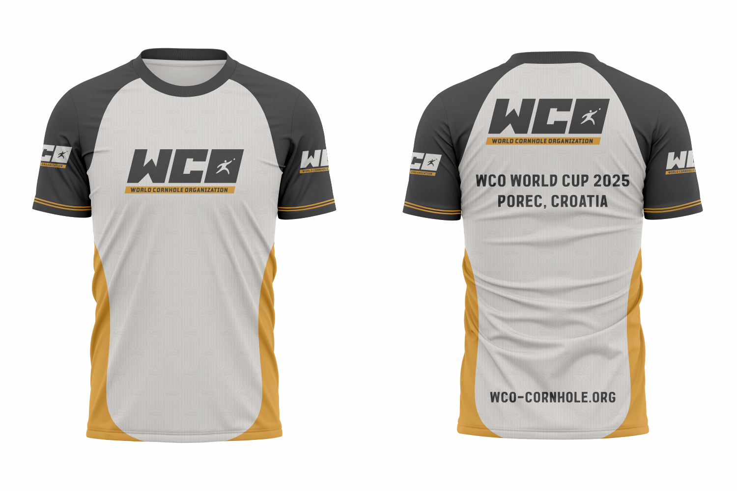Maillot officiel WCO (World Cornhole Organization) 2026 – Poreč
